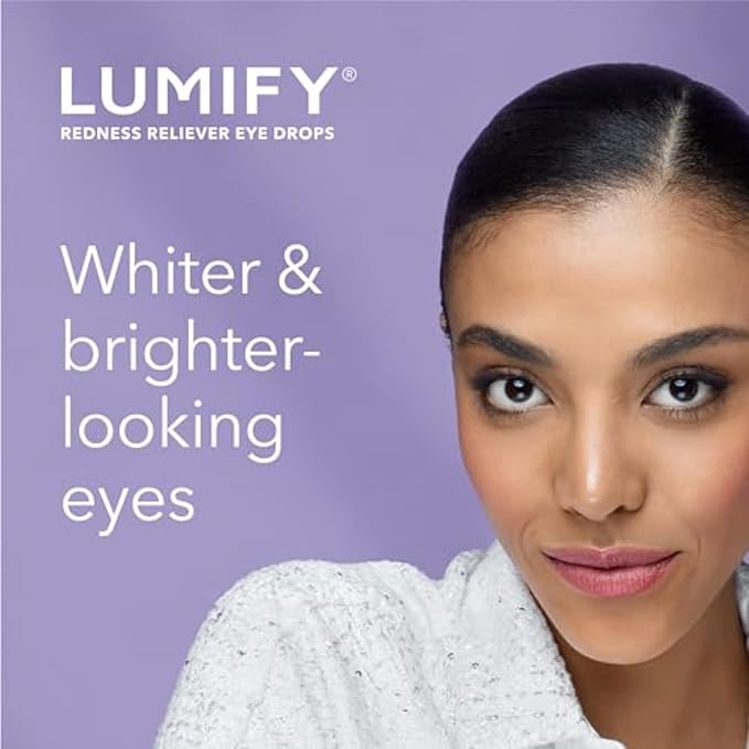 LUMIFY Redness Reliever Eye Drops, For Whiter & Brighter Looking Eyes, 0.17 Fl Oz (5 mL)