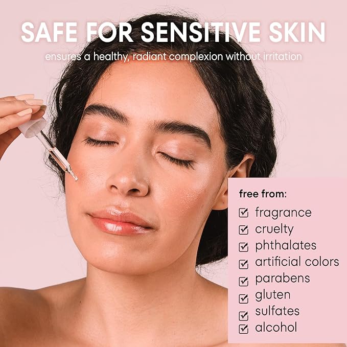 Dark Spot Remover for Face: 75% Peach + 5% Niacinamide + 4% Centella Asiatica Brightening Hydrating Face Serum with Ceramides Hyaluronic Acid - Vegan Paraben Fragrance Free Cruelty Free 30mL