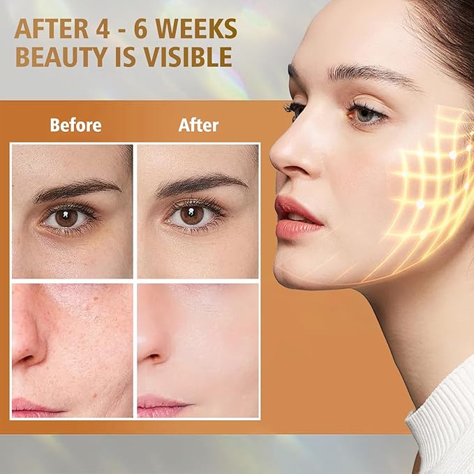 LED Face Mask 3 Colors Light Therapy Facial Photon Beauty Device Skin Care at Home for Facial Rejuvenation, Wrinkles Reduction, Anti-Aging (Black)