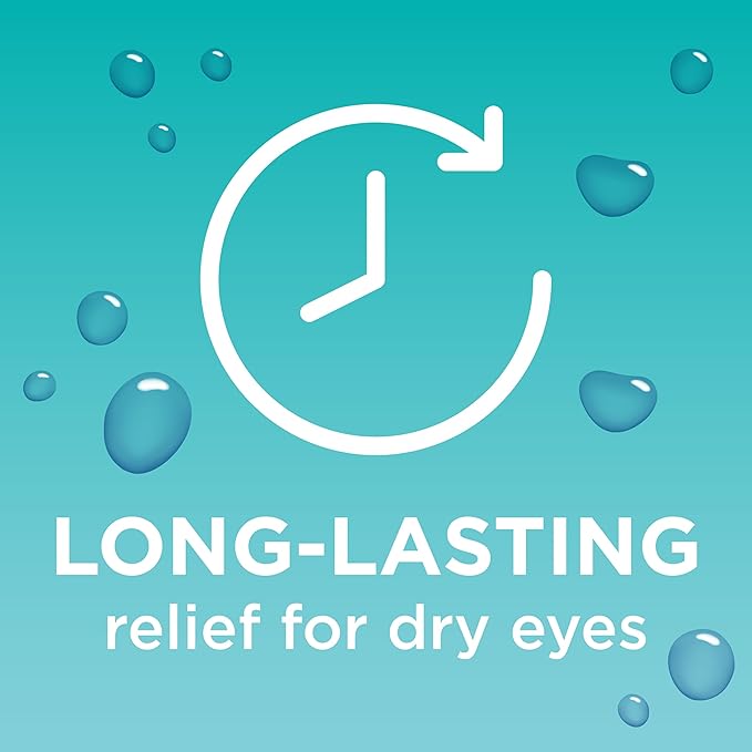 Blink Tears Lubricating Eye Drops Preservitive Free, Moisturizing & Soothing for Mild to Moderate Dry Eyes, with Hyaluronate, Reduces Discomfort, Long-Lasting Hydration, 0.01 Vials (25 Count)