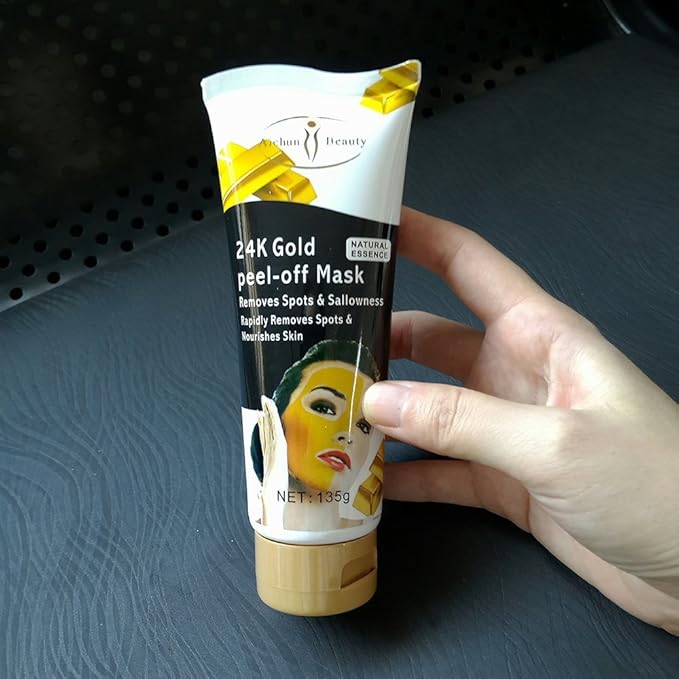 MK aichun 24k Gold Peel-Off mask,Face Care Facial mask, Collagen Gold Powder Crystal Facial Mask