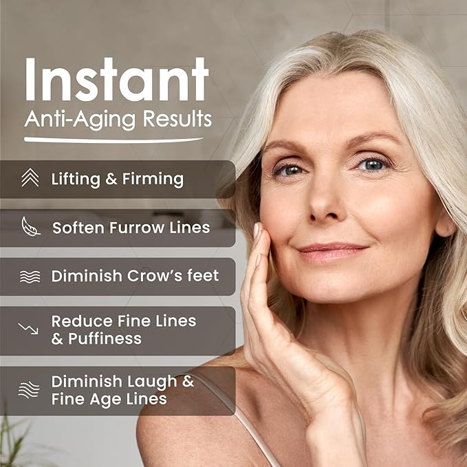 MaxiLift Serum, Instant Face Lift Cream, Skin Serum for Face & Instant Eye Lift, Smooth & Firm Loose Sagging Skin, Fine Lines & Wrinkles Within 2 Minutes, 0.5 Fl Oz (Set of 2)