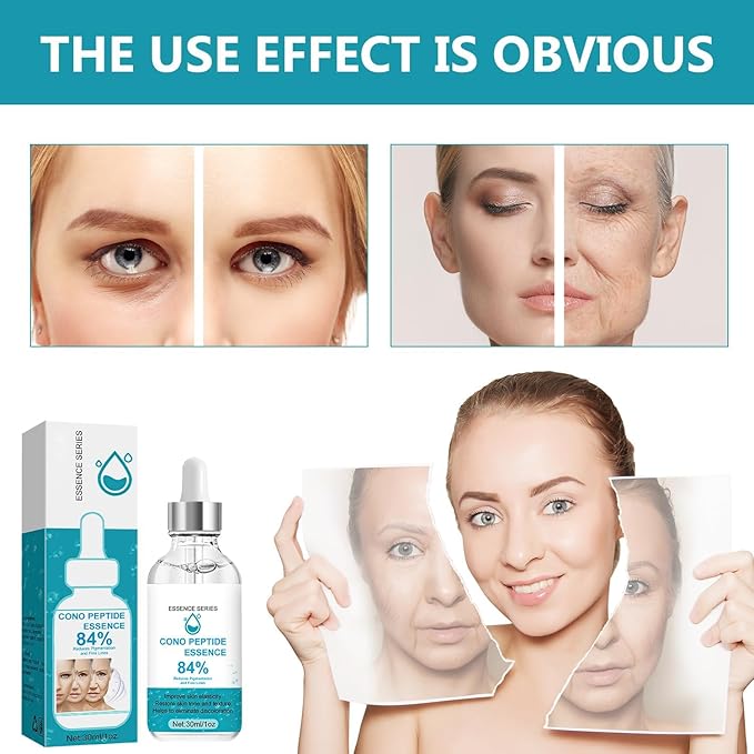 Cono Peptide Essence,Cono Peptide Essence Anti-Aging Wrinkle Serum,Cono Peptide Essence Anti-Aging Wrinkle Serum Instant Lifting Face Skin Care Moisturizing Facial Serum (2 PC)