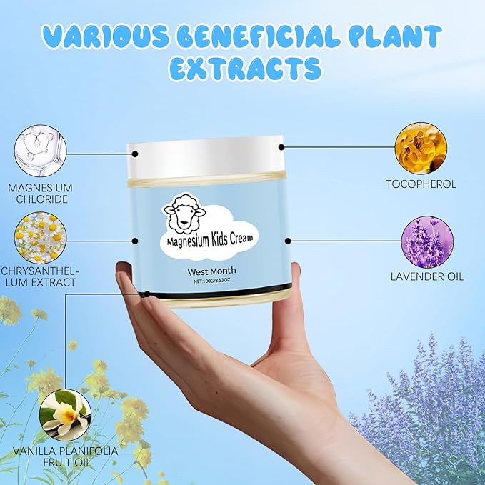 Junior's Bedtime Lotion,Magnesium Lotion for Kids,Magnesium Cream,Natural Moisturizers Cream for All Skin Types