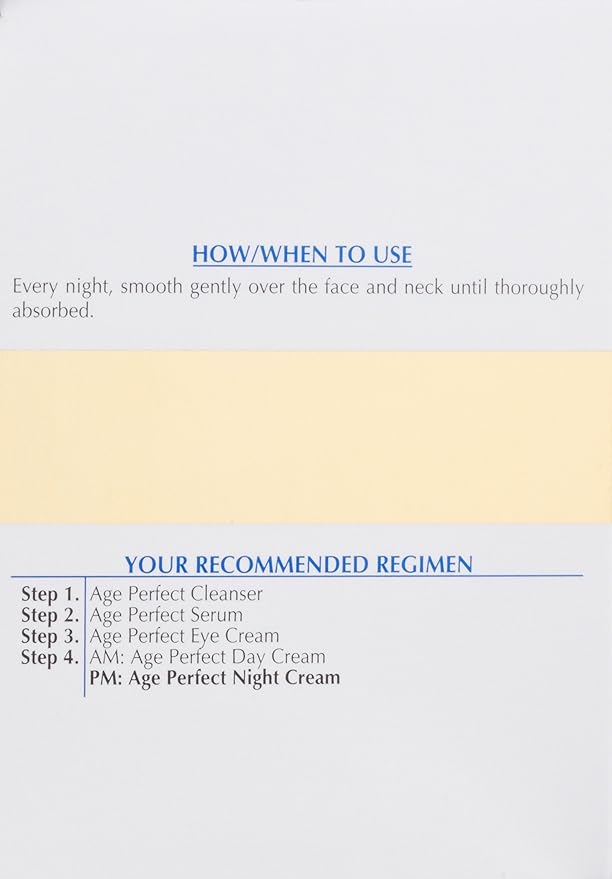 L'Oreal Paris Skin Care Age Perfect Night Cream, Anti-Aging Face Moisturizer With Soy Seed Proteins, 2.5 Oz