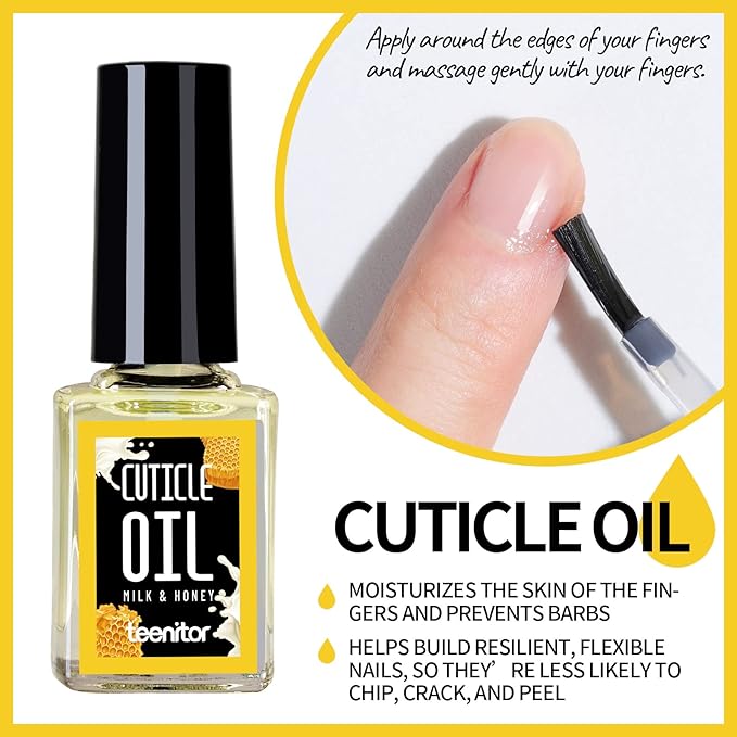 Teenitor Cuticle Care kit with Cuticle Remover and Cuticle Oil