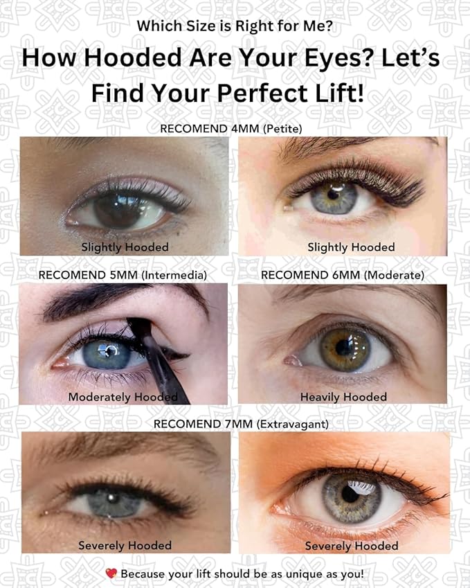 SeeRa: Instant Lifting Eyelid Tape for Hooded & Droopy Eyes - Hypoallergenic, Waterproof, Invisible Eye Lift Strips, Non-Surgical, Eyelid Lifters & Stickers-90pcs (4mm-7mm) (6mm-Moderate)