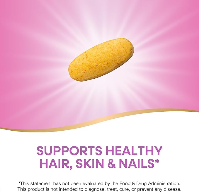 Nature's Way Biotin Forte, Supports Healthy Hair and Skin*, Energy and Nerve Function*, 60 Tablets