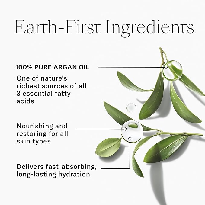 Josie Maran Mini Argan Oil Gift Set - 5 Travel Size Bottles of Pure Argan Oil for Hair, Dry Skin & Nails - Everyday Oil with Vitamin E + Essential Fatty Acids (5 Piece Set, 15ml Each)