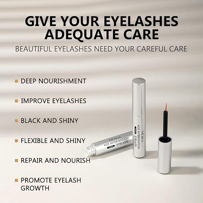 Eyelash Growth Serum, Naturally Longer, Fuller, Thicker, Healthier-Looking Lashes, Clean Beauty Formula, Gentle Daily Use, Vegan & Cruelty-Free Enhancer