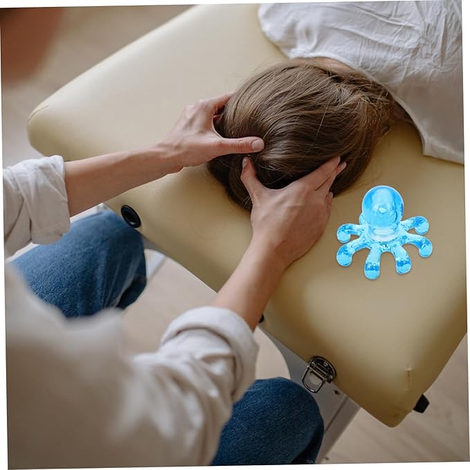 Healifty 2 Pcs Vibration Head Massager Scalp Octopus Head Massage Octopus massage head claw massager Scalp Massagers Handheld Legged Massage elder tool neck