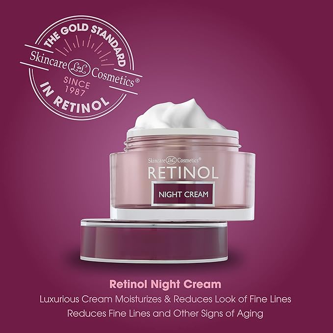 Retinol Night Cream – The Original Anti-Aging Retinol For Younger Looking Skin – Luxurious Restorative Moisturizer Works While You Sleep to Reduce Fine Lines And Other Signs of Aging