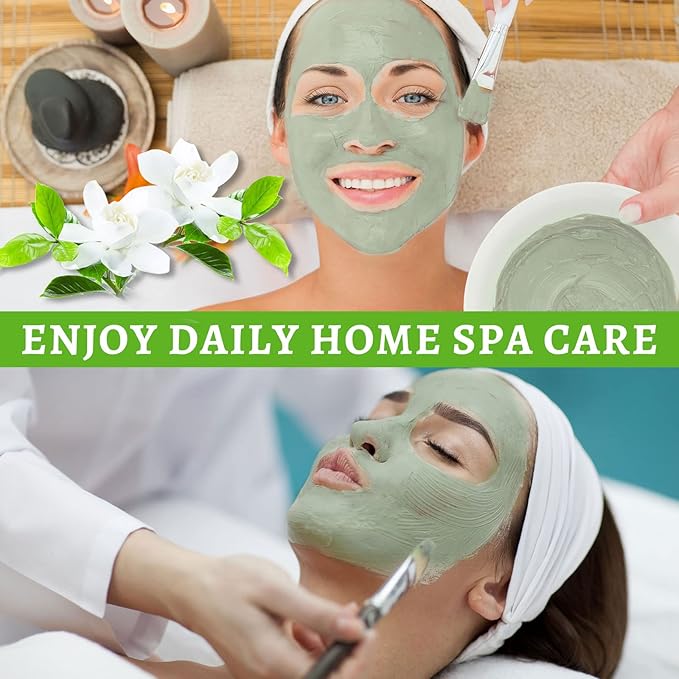 ANAI RUI Green Tea Mask, Clay Mask for Poreless Deep Cleanse, Green Tea Face Mask Blackhead Remover with Kaolin, Aloe, Collagen, Pore Minimizer, Hydrating, Moisturizing