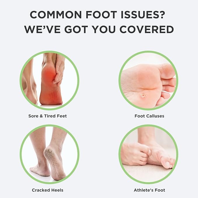 Foot Callus Remover Gel Set - Professional Callus Remover for Feet, Calloused Feet Remover Gel - Pedicure Kit & Foot Spa Tools - Feet Callus Remover - 8oz w/ 16oz Tea Tree Oil Foot Soak - USA