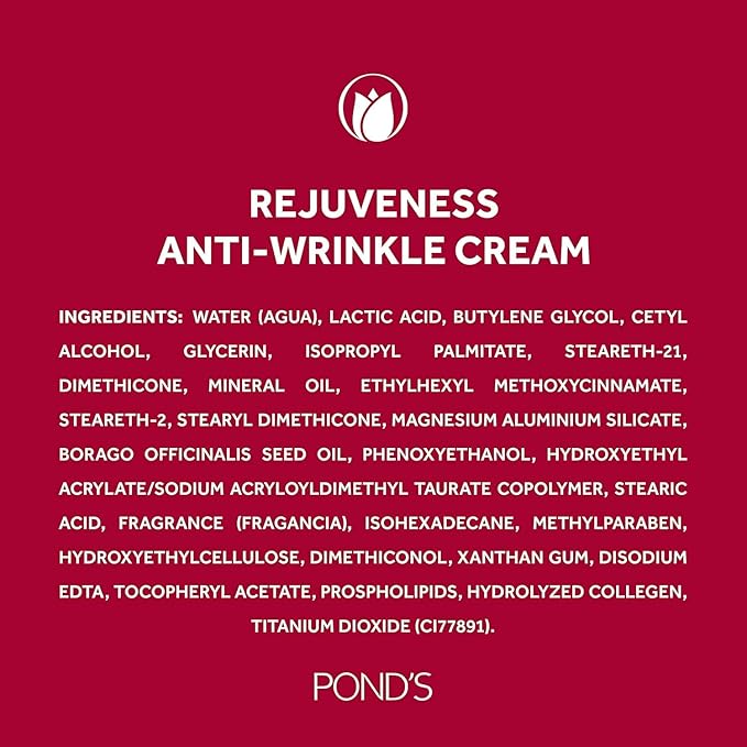 100g POND'S REJUVENESS Anti-Wrinkle Night Face Cream W/Colagen & Vitamin E