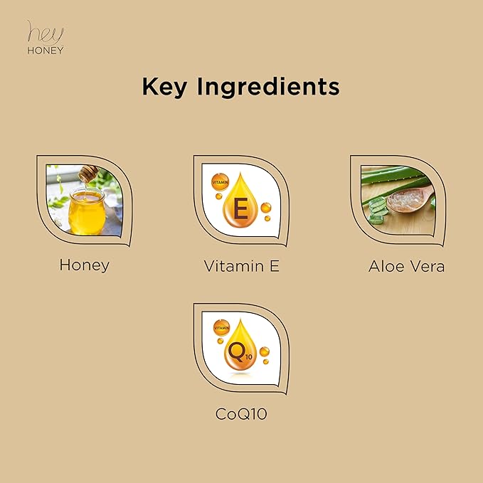 Hey Honey Skincare Good Night Moisturizer For Face Royal Honey Facial Replenisher with Coenzyme Q10 | A Lavish Night Time Repair Designed To Improve Moisture Retention | 1 Oz