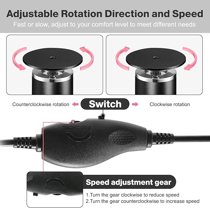 AFFLAT Electric Foot Callus Remover, Adjustable Speed (0-800Rpm), Adjustable Speed Foot Scrubber with 60 Pcs Sandpaper Discs,Professional Pedicure Tool, Electric Callus Remover for Feet,Black