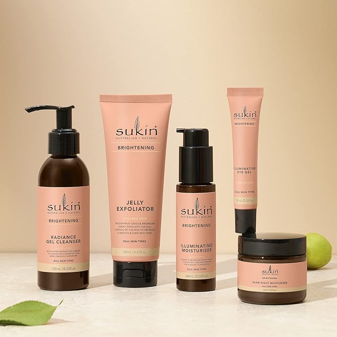 Sukin Brightening Glow Night Moisturiser with Kakadu Plum & Vitamin E, 1.69 Ounce