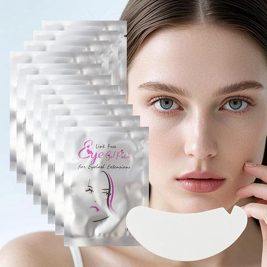 50 Pair V Shape Under Eye Gel Pads Hydrogel Eye Patches For Eyelash Extension, Lint Free Under Hydrogel Eye Mask Pads Lash Extension Supplies