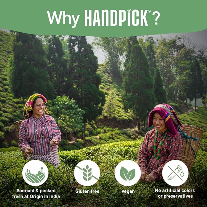 HANDPICK, Earl Grey Black Tea Bags (100 Count) Double Bergamot Oil | Caffeinated, Earl Grey Tea Bags | Flavoured With Citrus and Bergamot Brew Hot/Iced Tea with or without milk