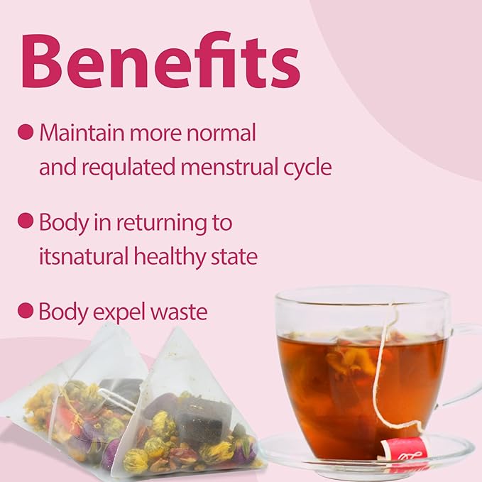Aromlife Natural Fibroid Tea Pack of 2, Fibroid Shrink & Ovarian Cysts Natural Remedy, Fertility Tea for Women Conception and Hormone Balance with Brown Sugar, Flos Lonicerae