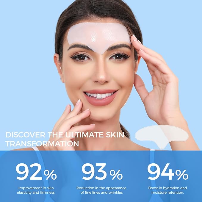 Okela Forehead Wrinkle Patches Overnight 20 pcs with Collagen, Vitamin, Anti Wrinkle Patches, Forehead Wrinkles Beauty Treatment