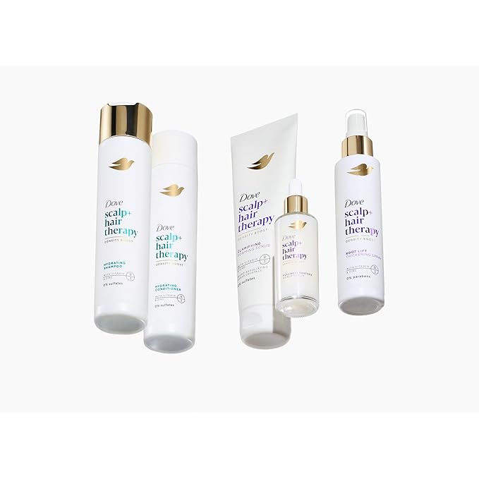 Dove Scalp + Hair Therapy Density Boost Serum Fullness Restore Visibly Thicker Hair In As Soon As 30 Days, Hydrating & Fast-Absorbing, Instantly Relieves Dry Scalp 2 Fl oz