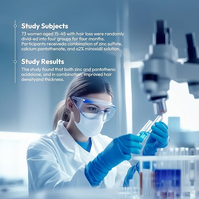 Biotin 10000 mcg with Zinc, Vitamin C & Calcium Pantothenate – Supports Healthy Hair Growth, Strong Nails & Glowing Skin for Women & Men | Made in The USA | 60 Vegan Capsules (60-Day Supply)