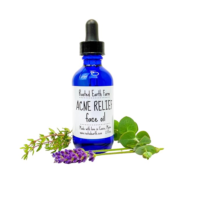 Acne Relief Face Oil - 2 fl oz - Facial Serum and Moisturizer for Sensitive Skin