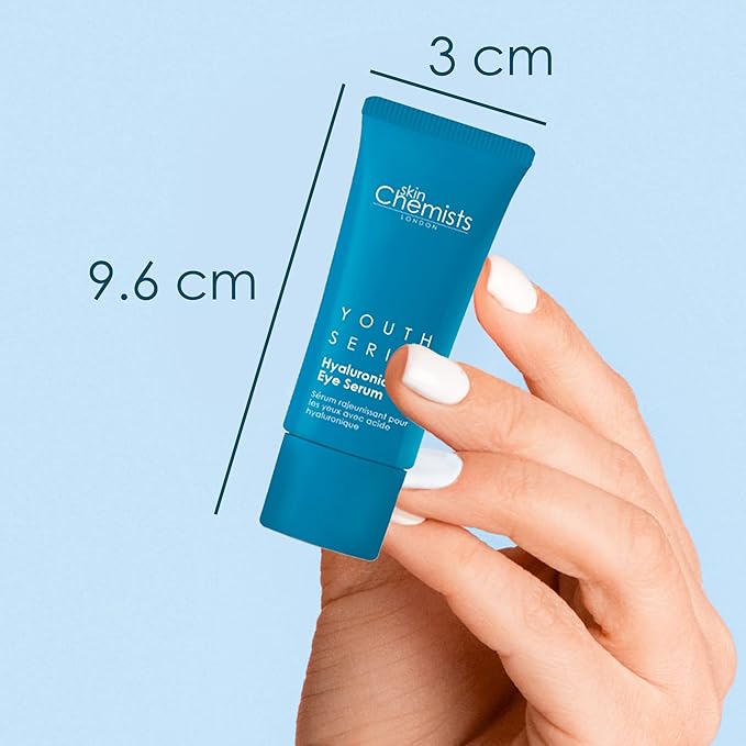 Skin Chemists Hyaluronic Acid 1% Eye Serum | Replumps, Brightens And De-Puffs Eyes | 0.5 Fl Oz