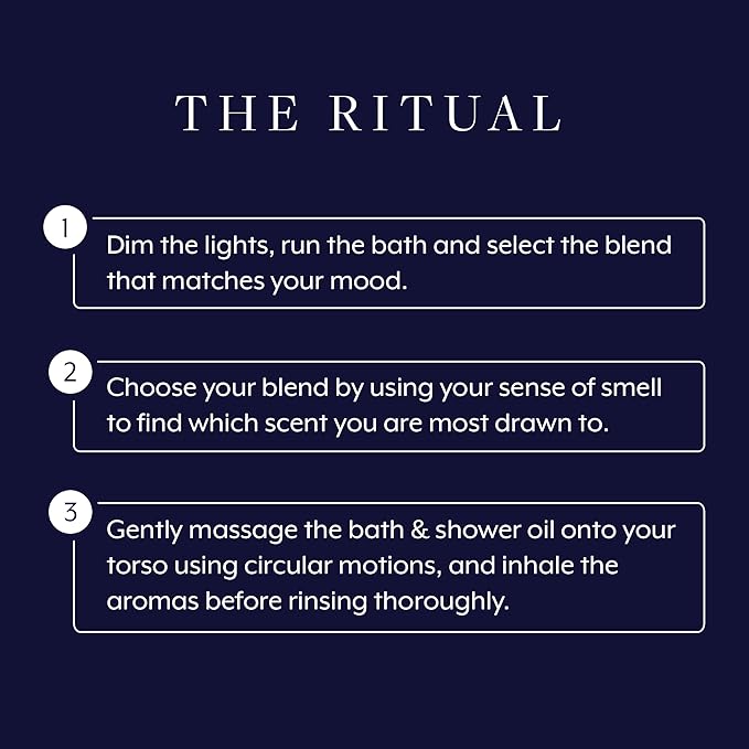 Aromatherapy Associates Essential Oil Blends for Dry Skin Oil & Body Oil for Men & Women, Luxury Shower Oil for Daily Aromatherapy Bath & Body Care, 10 Pack (0.30 fl oz Each), Decorative Gift Box