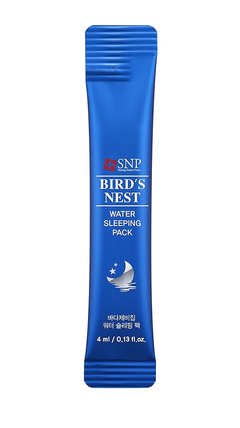 [K Beauty Snp] Overnight Bird's Nest Night Cream | Travel Size Individual Packaging | Hydrating and Protecting for All Dry Skin Types | Korean Face Skincare | Overnight Facial Skin Care | 20 Pack