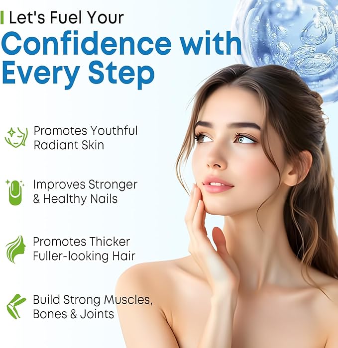 Biotin Gummies with Collagen & Keratin for Hair Skin Nails- Supports Hair Growth and Stronger Nails, Women Men, Kids - 60 Blueberry Flavored Gummies