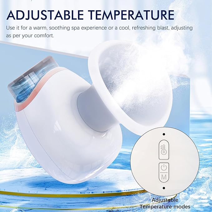 AGLOO Heated Nano Eye Mist Steam Sprayer - Portable and Rechargeable, Facial Steamer for Dry Eye Relief