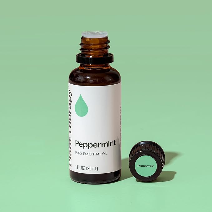 Plant Therapy Peppermint Essential Oil 30 mL (1 oz) 100% Pure, Undiluted, Natural Aromatherapy for Diffuser & Topical Use, Relaxation, Digestion, Respiratory, & Massage, Peppermint Oil for Skin & Hair