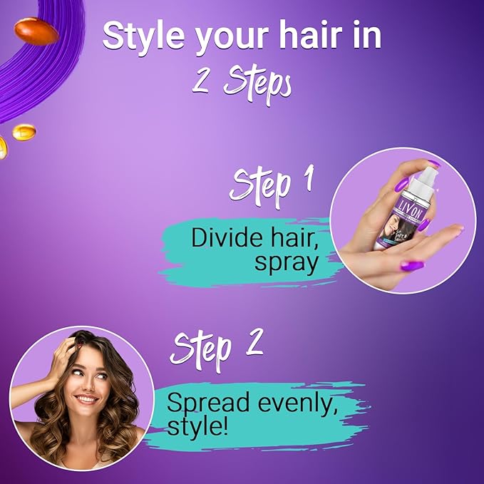 Livon Anti Frizz Serum with Vitamin E & Argan Oil| For Women & Men|For Dry & Rough Hair| 24 hour Frizz Free Smoothness | 3.3 Fl.oz.