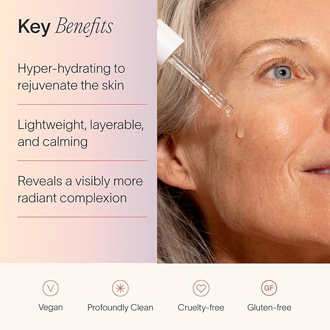 Solawave Plumping Peptide Lifting Serum with Triple Hyaluronic Acid, Probiotics, Avocado Vegan Peptides for Collagen and Radiant Complexion - Anti-Aging Preventative for All Skin Types (1 FL OZ)