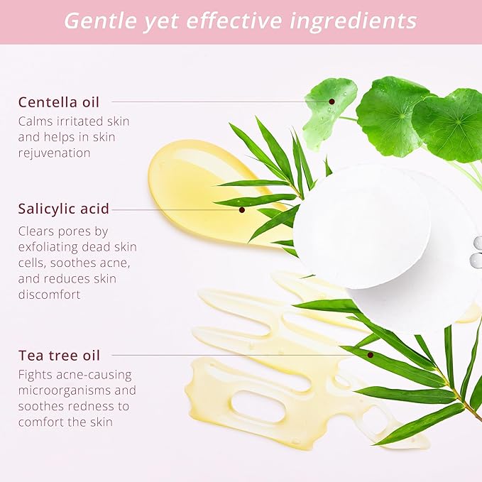 83 Everyday Spot Control Patches Hydrocolloid Pimple Patches with Salicylic Acid & Tea Tree Oil to Exfoliate - Centella Oil Infused Acne Patches - Shields, Revives & Rescues Skin