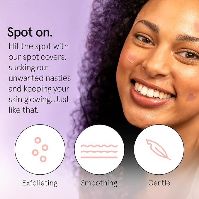 grace & stella Pimple Patches for Face- Heart Hydrocolloid Zit Stickers that Help Soothe & Conceal Breakouts - Colorful Covers for Acne Prone Skin - Dermatologist-Tested, Vegan (Heart, 36 Count)