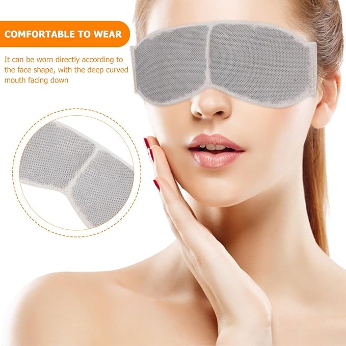 5pcs Eye Mask Moxa Sachets Warm Flower Sachets for Steam Eye Masks Soft Non-Woven Liners for Sleep Promotes Blood Circulation Convenient Storage