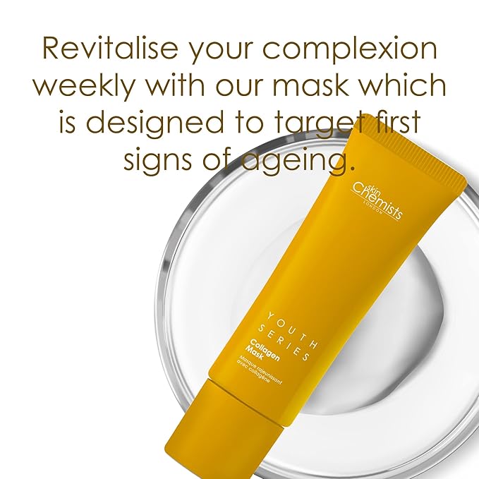 Skin Chemists Collagen Face Mask | Anti Aging Face Mask for Youthful, Hydrated Skin | Reduces Fine Lines & Wrinkles - Revive, Moisturize, and Soften Face Mask SkinCare 50ml