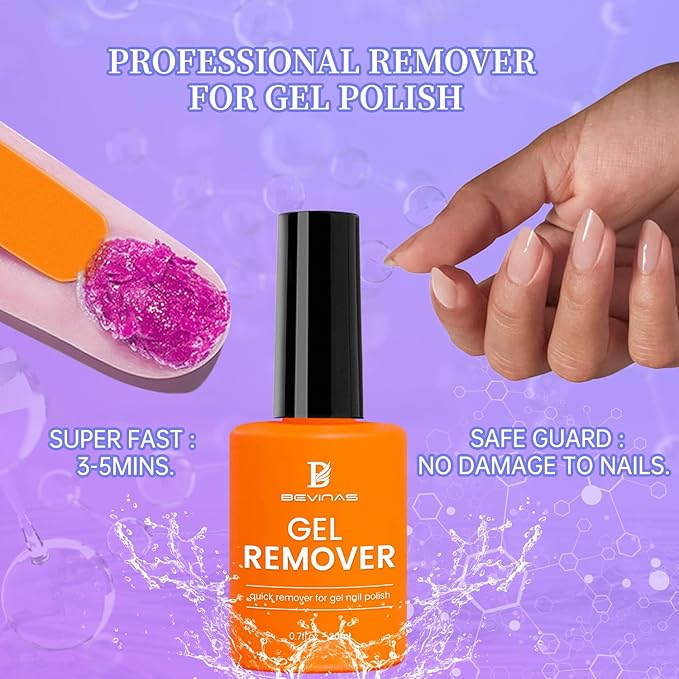 Gel Remover & Nail Latex for Nails Polish Gel Remover Gel Nail Polish Remover Set Nail Latex Tape Gel Remover & Nail Latex