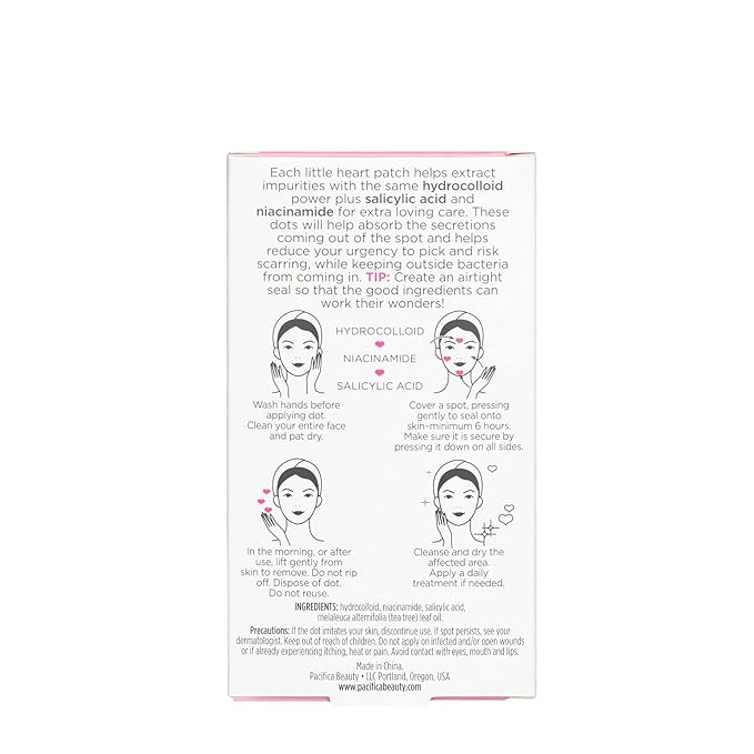Pacifica Pimple Patches - Love'Zit Anytime Pimple Patches for Face - for Zits, Blemishes, & Breakouts - w/Salicylic Acid & Niacinamide Acne Fighting Vegan, Clean Beauty, Dermatologist Tested