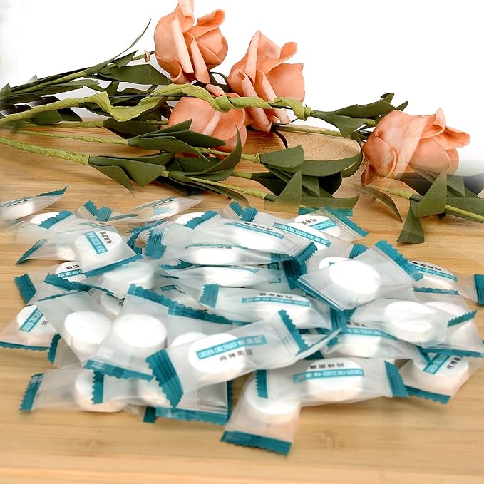 100PCS Cotton Dry Compressed Facial Mask Sheet, DIY Facial Skin Care Great for Home and Travel, Disposable Mask Paper, Individually Packaged Like Candy