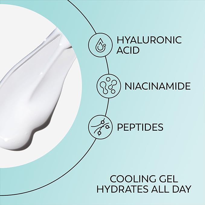 Olay Hyaluronic + Peptide 24 Gel Eye Cream, Fragrance-Free, 0.5oz (15 mL)