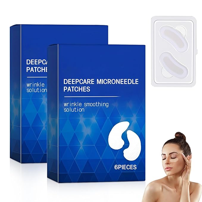 Malora Microglow Eye Patches, Malora Eye Patch, Microglow Patches, Everver Glowup Deep Care Microglow Patches, Women Face Wrinkles Deep Care Microglows Mask Set for Hydration & Soothing(2 Box)