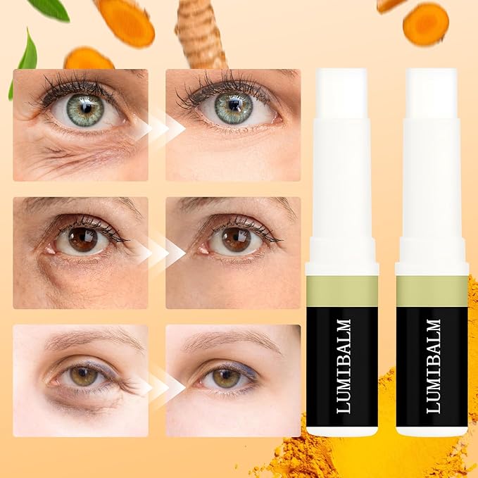 2 PCS Lumibalm Eye Serum Stick, Lumibalm Balm Stick, For Under Eye Bags, Erase Dark Circles Fade Lines, Deeply Moisturizes, Anti Aging Serum Stick