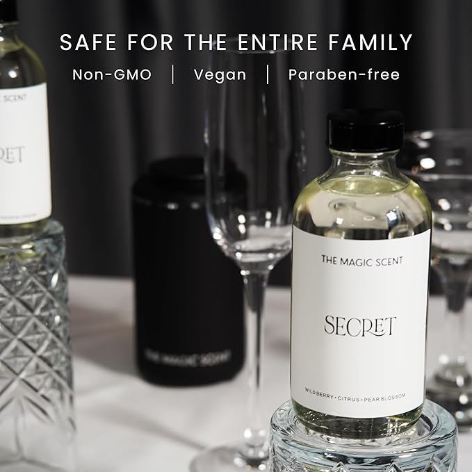 Secret Oils for Diffuser - HVAC, Cold-Air, & Ultrasonic Diffuser Oil - Essential Oils for Diffusers Aromatherapy - Rose and Jasmine Oil - 8.5 fl oz, 250 mL