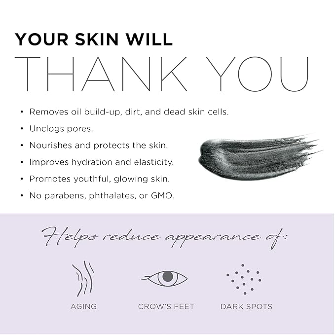 AZURE Charcoal & Pearl Luxury Anti Aging Peel Off Face Mask- Moisturizing & Purifying - Removes Blackheads, Dirt & Oils - With Hyaluronic Acid & Collagen - Skin Care - Pack of 2