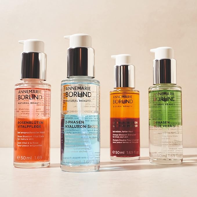 ANNEMARIE BÖRLIND - 2 Phase Hyaluronan Shake - Hyaluronic Acid + Aloe Vera + Black Forest Rose Stem Cells For Intense Hydration - Moisturizing, Plumping, Nourishing - 1.69 Fl. Oz.